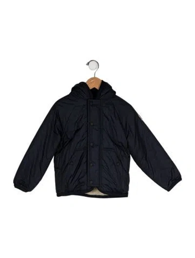 Pre-owned Moncler Babies' Hooded Jacket In Blue