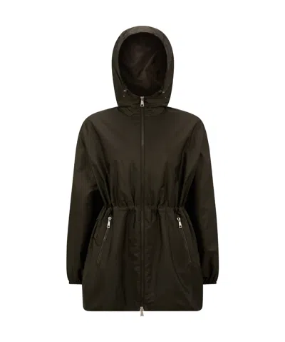 Moncler Hooded Jacket In Green