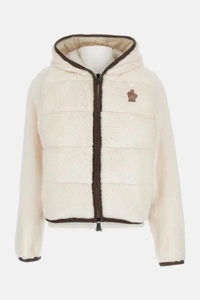 Moncler Hooded Jacket In Neutral