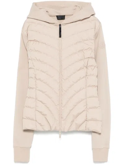 Moncler Hooded Jacket In Neutrals