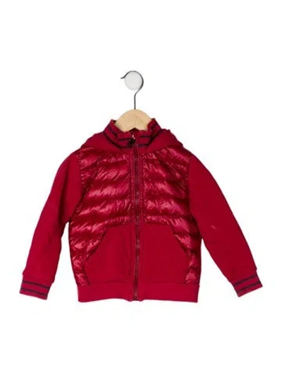 Pre-owned Moncler Babies' Hooded Jacket In Red