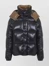 Moncler Parana Glossy Hooded Short Down Jacket Clothing In Black