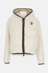 Moncler Grenoble Zipper Hoodie In White