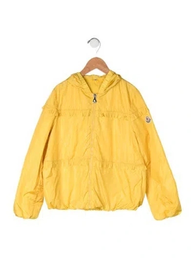 Pre-owned Moncler Kids' Hooded Jacket In Yellow