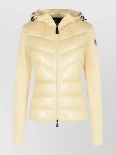 MONCLER HOODED LONG SLEEVE QUILTED FLEECE JACKET
