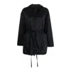 Moncler Hooded Long Sleeve Rain Jacket In Black