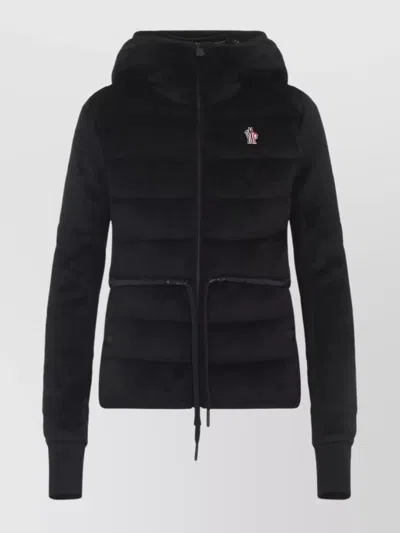 MONCLER HOODED LONG SLEEVE ZIP CARDIGAN
