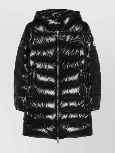 MONCLER HOODED MID-LENGTH DOWN JACKET