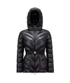 MONCLER ARGENNO HOODED MID-LENGTH DOWN JACKET