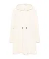Moncler Hooded Mini Dress In White