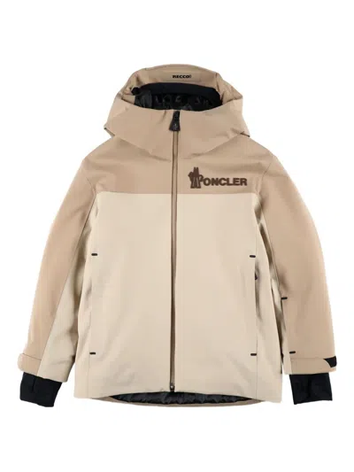 Moncler Kids' Hooded Padded Coat In Neutral