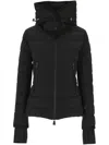 Moncler Hooded Padded Jacket In Nero