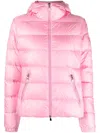 Moncler Gles Padded Jacket In Pink