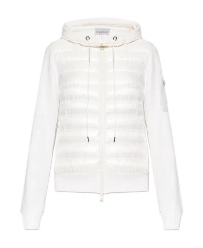 Moncler Hooded Padded Jacket In White