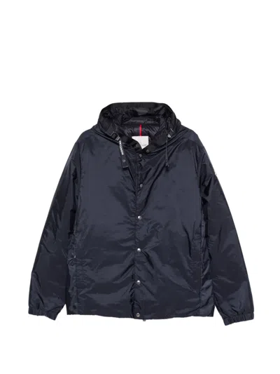 Moncler Hooded Press-stud-fastening Jacket In Black