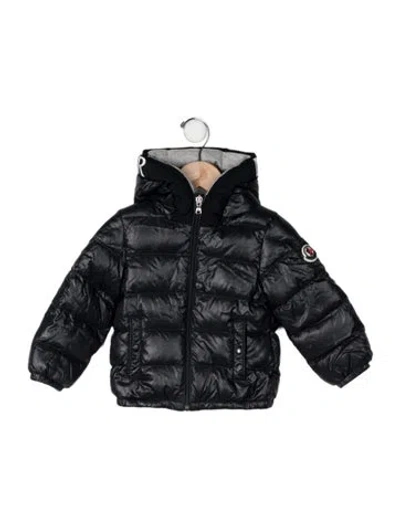 Pre-owned Moncler Babies' Hooded Puffer Coat In Blue