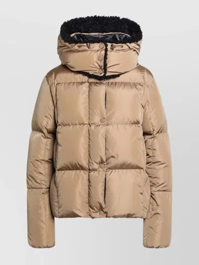 MONCLER HOODED PUFFER COAT LONG SLEEVES