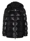 Moncler Padded Polyamide Jacket Zipped Pockets In Black