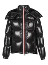 Moncler Men Montbeliard Hooded Short Down Jacket Black In Black