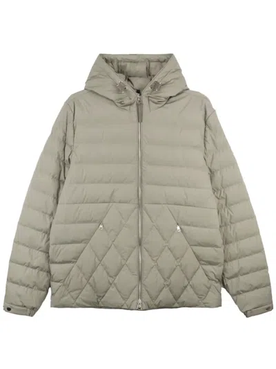 Moncler Hooded Puffer Jacket In Neutrals