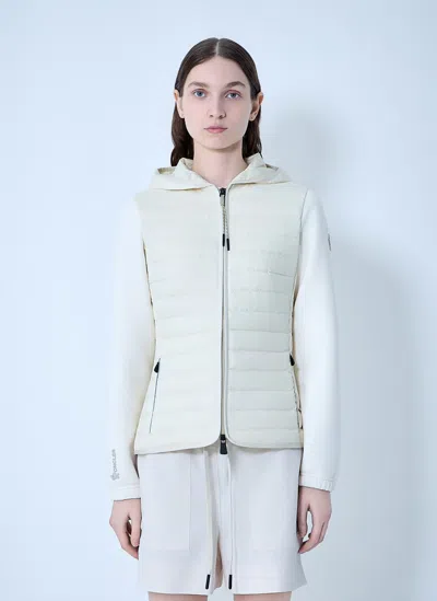 Moncler Hooded Puffer Jacket In White