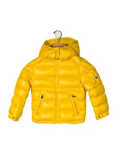 Pre-owned Moncler Babies' Hooded Puffer Jacket In Yellow