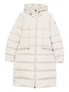 Moncler Avocette Long Coat In White