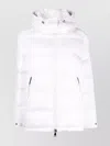 Moncler Hooded Quilted Down Jacket And Pockets In White