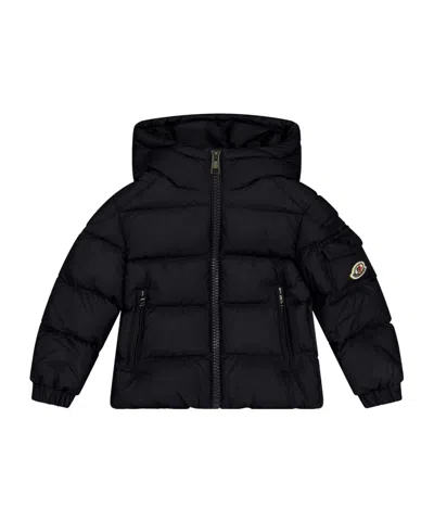 Moncler Hooded Quilted Down Jacket In Black