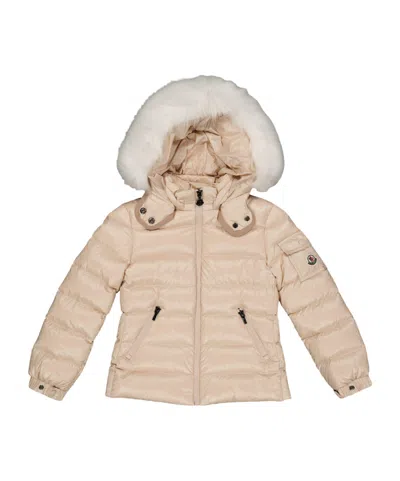 Moncler Hooded Quilted Down Jacket In Neutral