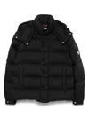 Moncler Maya 70 Hooded Short Down Jacket In Black