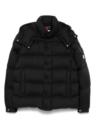 Moncler Maya 70 Hooded Short Down Jacket Clothing In Black