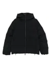 Moncler Hooded Quilted Jacket In Black