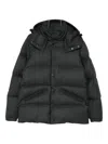 Moncler Hooded Quilted Jacket In Black
