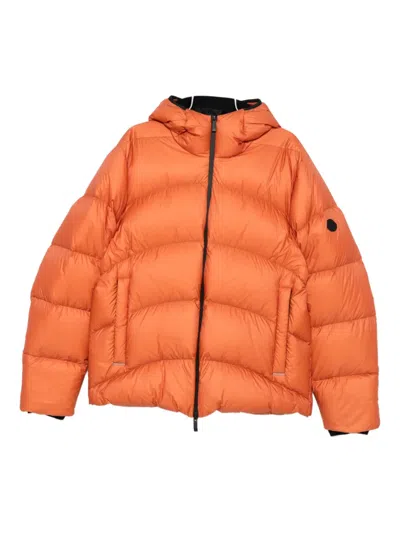 Moncler Hooded Quilted Jacket In Multi
