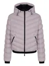 Moncler Long Sleeve Cotton Coat In Pink