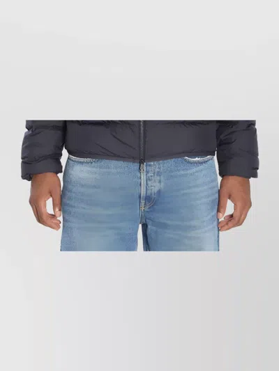Moncler Hooded Quilted Jacket Side Pockets In Multi