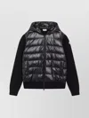 Moncler Quilted Shell-panelled Virgin Wool And Cashmere-blend Down Jacket In Black
