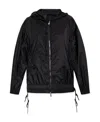 Moncler Hooded Rain Jacket In Black