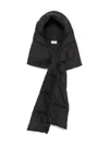 Moncler Hooded Scarf In Black