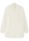 Moncler Hooded Shell Shirt In White