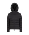 Moncler Women Alete Hooded Short Down Jacket In Black