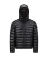 Moncler Men's Lauros Hooded Short Down Jacket In Blue