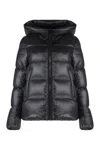 Moncler Black Quilted Jacket In Black