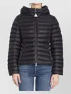 Moncler Hooded Short Puffer Jacket In Black