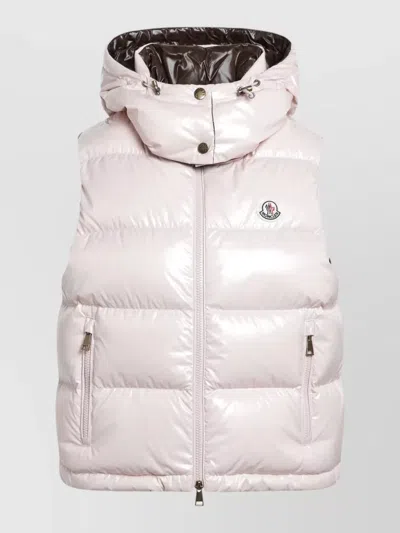 Moncler Alcibia Down Gilet In Pink