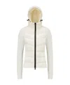 Moncler Quilted Down Front Cardigan In White