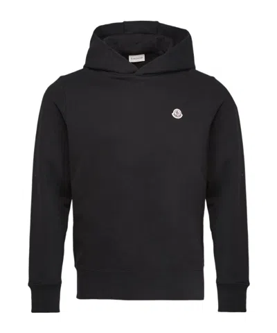 Moncler Hooded Sweater In Black