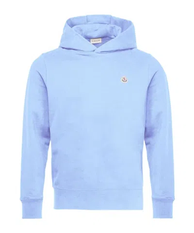 Moncler Hooded Sweater In Blue