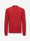 Moncler Cashmere-blend Jumper In Red